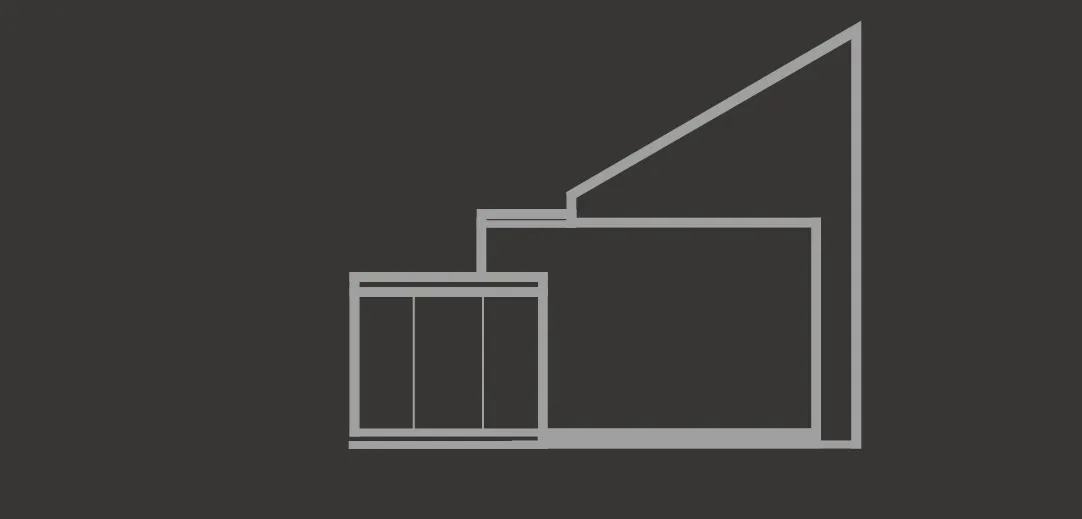 シンボリックハウス立面プラン 背面
