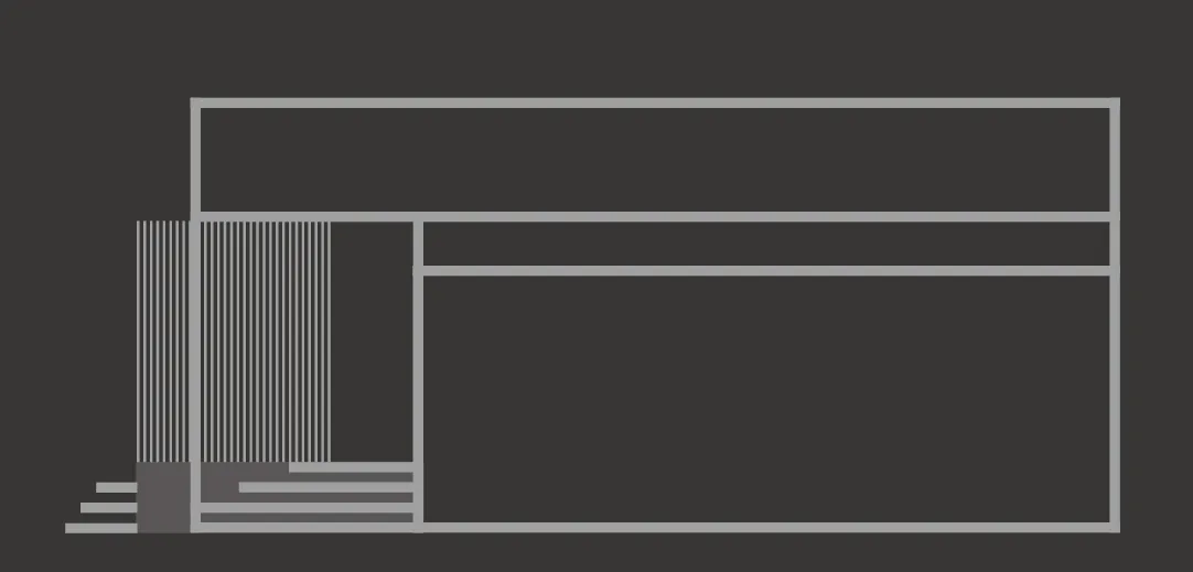 シンボリックハウス立面プラン 左面
